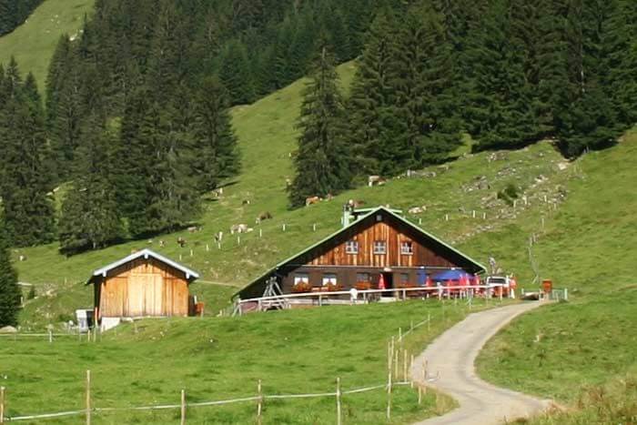 Alpe Zunkleiten - Hütte in Bolsterlang im Allgäu